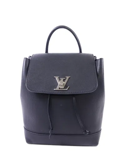 Pre-owned Louis Vuitton Mini Lockme Backpack In Black