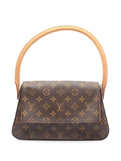 Pre-owned Louis Vuitton Mini Looping Tote Bag In Brown