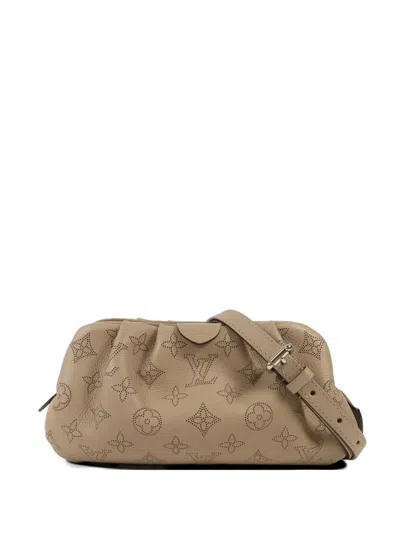 Pre-owned Louis Vuitton Mini Mahina Scala Clutch Bag In Neutral