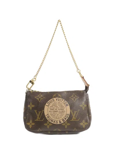Pre-owned Louis Vuitton Mini Monogram Clutch Bag In Brown