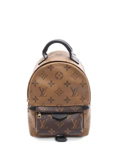Pre-owned Louis Vuitton Mini Palm Springs Backpack In Brown