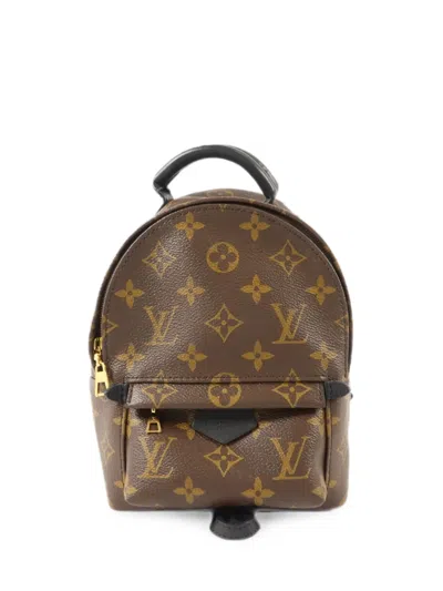 Pre-owned Louis Vuitton Mini Palm Springs Backpack In Brown