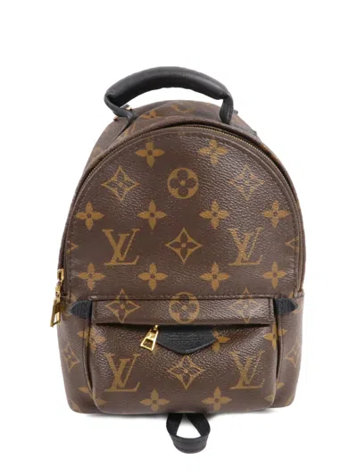 Pre-owned Louis Vuitton Mini Palm Springs Backpack In Brown