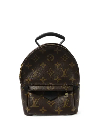 Louis Vuitton Mini Palm Springs Monogram Backpack In Brown