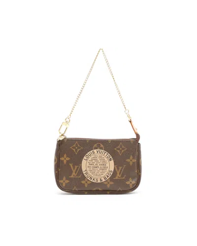 Pre-owned Louis Vuitton Mini Pochette Accessoires Bag In Brown