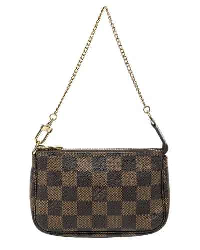 Louis Vuitton Mini Pochette Accessoires Brown Damier Ebene (authentic Pre-  Loved)