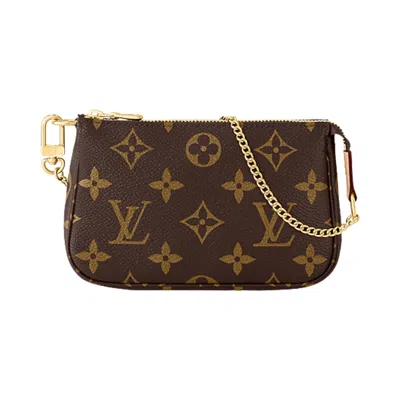 Pre-owned Louis Vuitton Mini Pochette Accessoires 'brown Monogram Canvas' | Women's Size Onesize