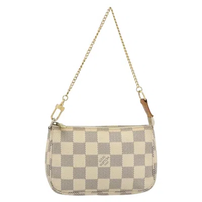Pre-owned Louis Vuitton Mini Pochette Accessoires Damier Canvas Beige Canvas Clutche & Pouche Bag ()