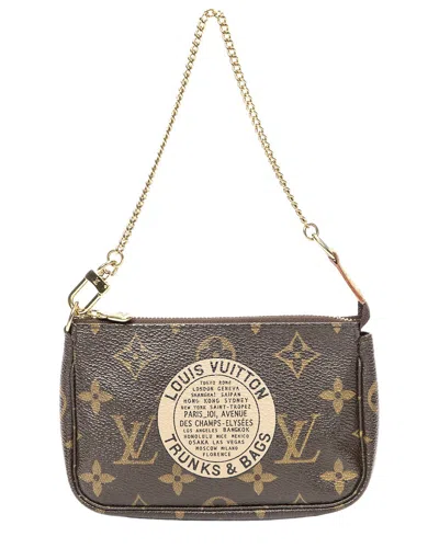 Pre-owned Louis Vuitton Mini Pochette Accessoires Monogram Trunks (authentic Pre-loved)
