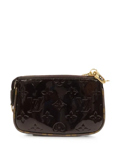 Pre-owned Louis Vuitton Mini Pochette Accessoires Shoulder Bag In Red