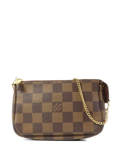 Pre-owned Louis Vuitton Mini Pochette Shoulder Bag In Brown