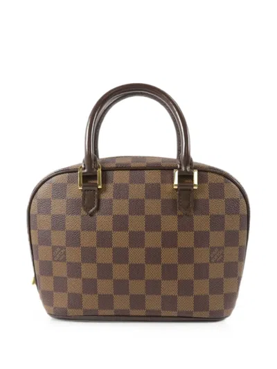 Pre-owned Louis Vuitton Mini Sarria Damier Tote Bag In Brown