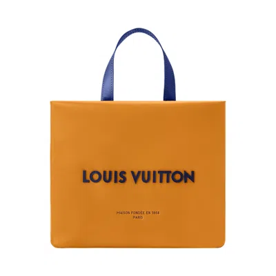 Pre-owned Louis Vuitton Mini Shopper Tote 'saffron Yellow Cowhide Leather' | Men's Size Onesize