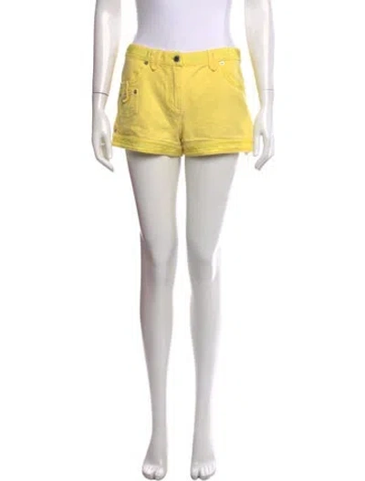 Pre-owned Louis Vuitton Mini Shorts In Yellow