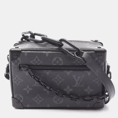 Pre-owned Louis Vuitton Mini Soft Trunk Shoulder Bag Monogram Eclipse Black