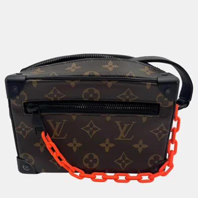 Pre-owned Louis Vuitton Mini Soft Trunk Shoulder Bag Monogram Solar Ray Black