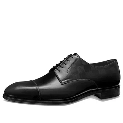 Pre-owned Louis Vuitton Minister Derby Shoes 'black'