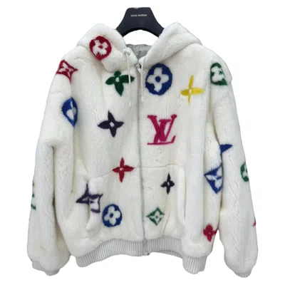 Pre-owned Louis Vuitton Mink Fur Coat X Virgil Abloh White And Multicolor Fur