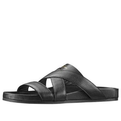 Pre-owned Louis Vuitton Mirabeau Slides 'black'
