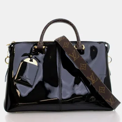 Pre-owned Louis Vuitton Miroir Tote Black Monogram Vernis Leather Shoulder Bag