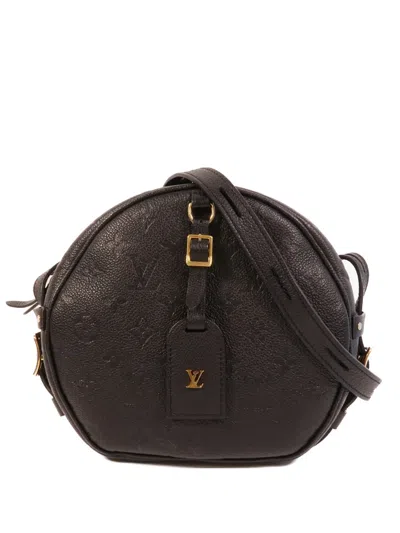 Pre-owned Louis Vuitton Mm Boite Chapeau Souple Cross Body Bag In Black
