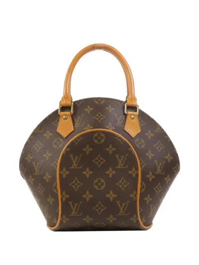 Pre-owned Louis Vuitton Mm Ellipse Monogram Canvas Tote Bag In Brown