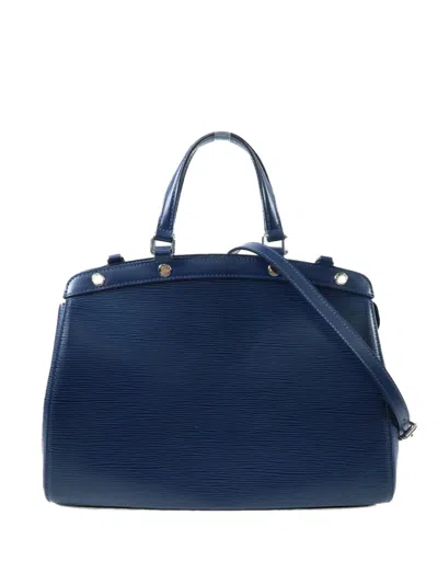 Pre-owned Louis Vuitton Mm Epi Blair Shoulder Bag In Blue