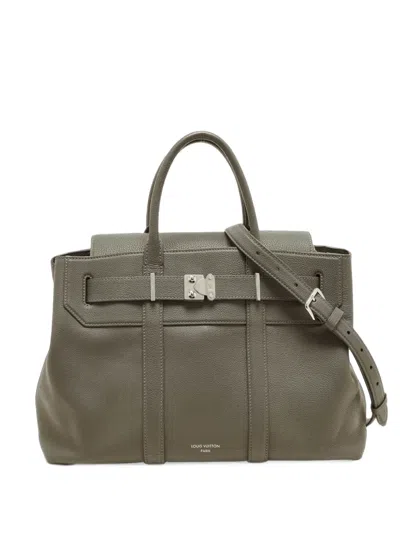 Louis Vuitton Mm Georges Leather Tote Bag In Green