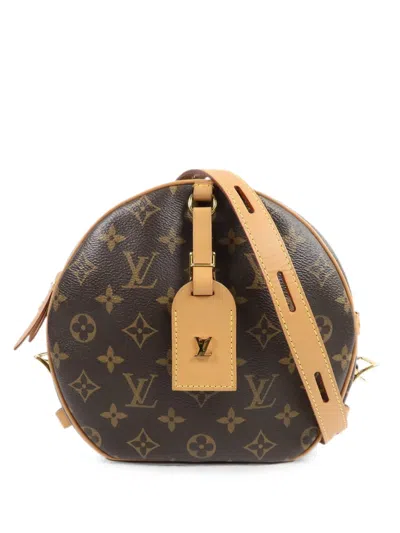 Pre-owned Louis Vuitton Mm Monogram Boite Chapeau Souple Shoulder Bag In Brown