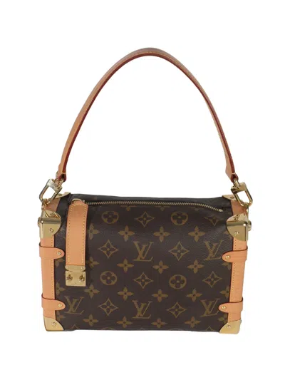 Pre-owned Louis Vuitton Mm Monogram Canvas Trunk Bag In Brown