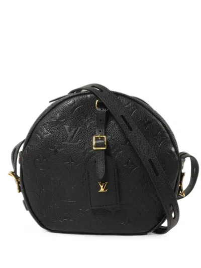 Louis Vuitton Mm Monogram Empreinte Boite Chapeau Souple Handbag In Blue