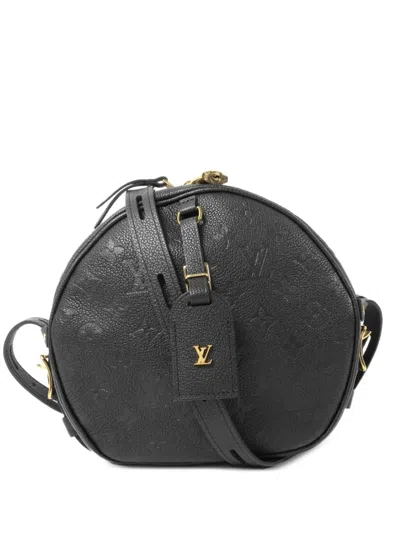 Pre-owned Louis Vuitton Mm Monogram Empreinte Boite Chapeau Souple Shoulder Bag In Black