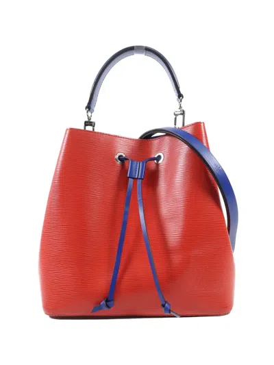 Pre-owned Louis Vuitton Mm Neonoe Bucket Bag In Red