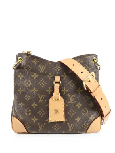 Pre-owned Louis Vuitton Mm Odeon Monogram Shoulder Bag In Brown