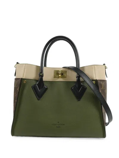 Pre-owned Louis Vuitton Mm On Myside Monogram Tote Bag In Green