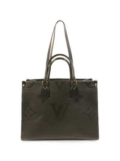 Louis Vuitton Mm On The Go Tote Bag In Black