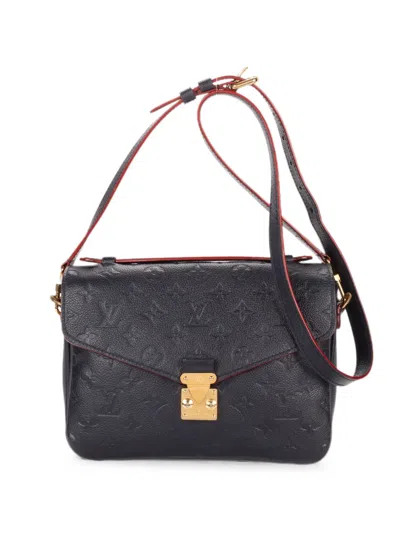 Pre-owned Louis Vuitton Mm Pochette Metis Shoulder Bag In Blue