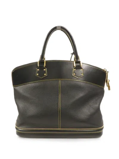 Louis Vuitton Mm Suhali Lockit Handbag In Schwarz