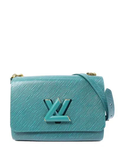 Pre-owned Louis Vuitton Mm Twist Epi Shoulder Bag In Green