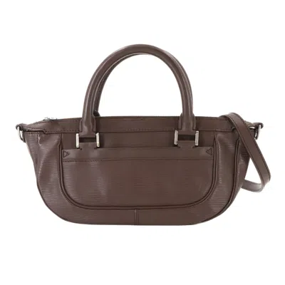 Pre-owned Louis Vuitton Mocha Epi Leather Handbag Shoulder Bag () In Brown