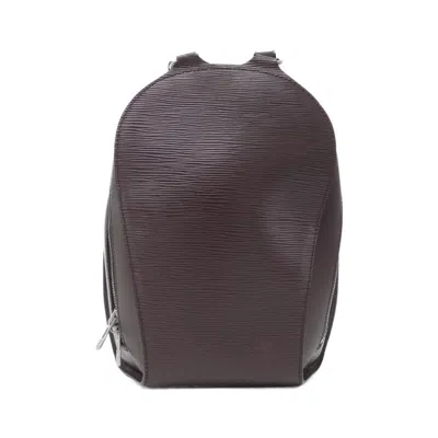 Pre-owned Louis Vuitton Mocha Leather Backpack ()