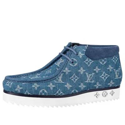 Pre-owned Louis Vuitton Mods Ankle Boots 'denim Monogram'