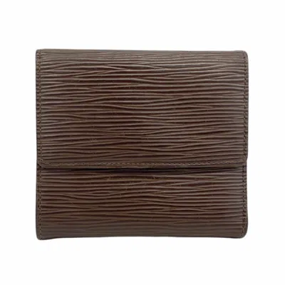 Pre-owned Louis Vuitton Moka Wallet (tri-fold) ()