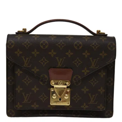 Pre-owned Louis Vuitton Monceau Brown Canvas Shoulder Bag ()