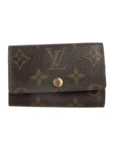 Pre-owned Louis Vuitton Monogram 6 Key Multicles Holder In Brown