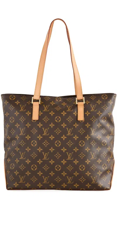 Pre-owned Louis Vuitton Monogram Ab Cabas Mezzo Tote Brown