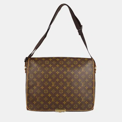 Pre-owned Louis Vuitton Monogram Abbesses Messenger Bag In Brown