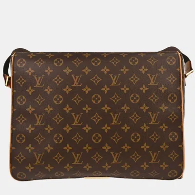 Pre-owned Louis Vuitton Monogram Abbesses Messenger Bag In Brown