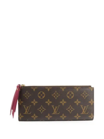 Pre-owned Louis Vuitton Monogram Adele Wallet In Brown