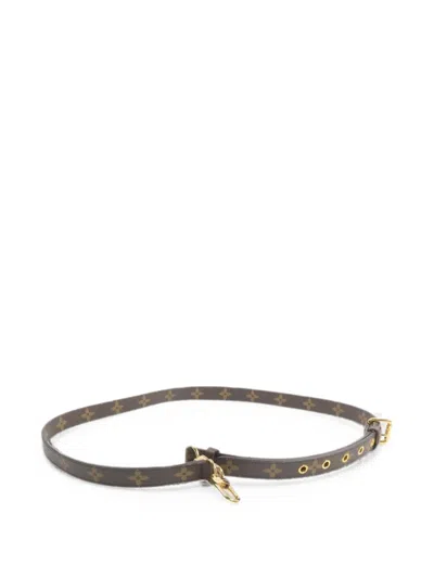 Pre-owned Louis Vuitton Monogram Adjustable Shoulder Strap In Brown